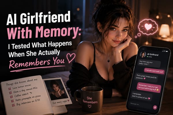 AI Girlfriend With Memory: I Tested What Happens When She Actually Remembers You